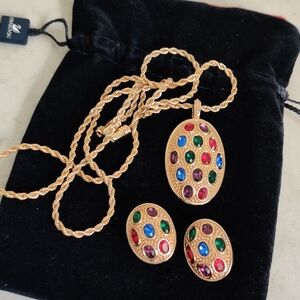 Rare Swarovski Set Multicolored Crystals Vintage